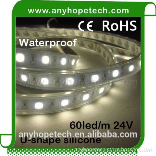 exterior high CRI 5050 60leds m 4000K cuttable flexible 24v led strip light